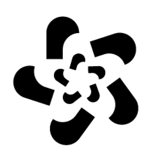 Logo LGS Blume schwarz