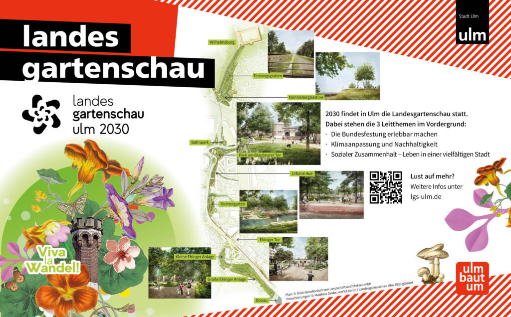 Informationen zur Landesgartenschau am Info-Container